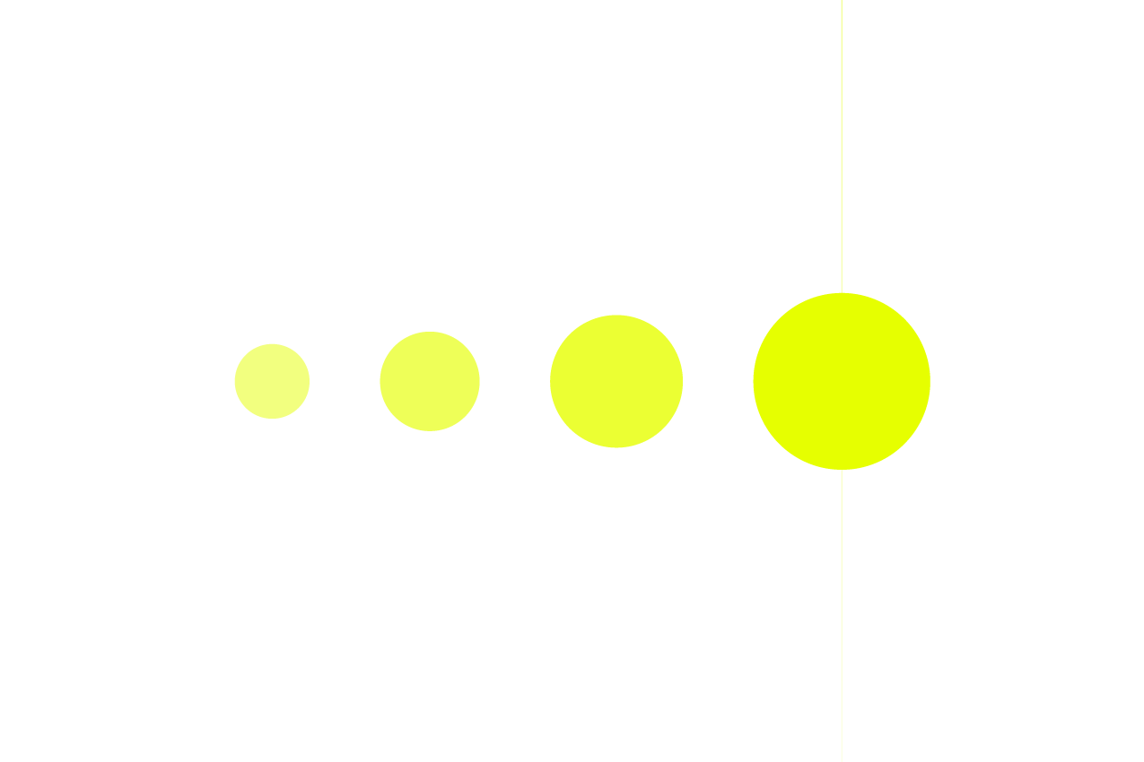 illustrazione astratta con cerchi di colore giallo