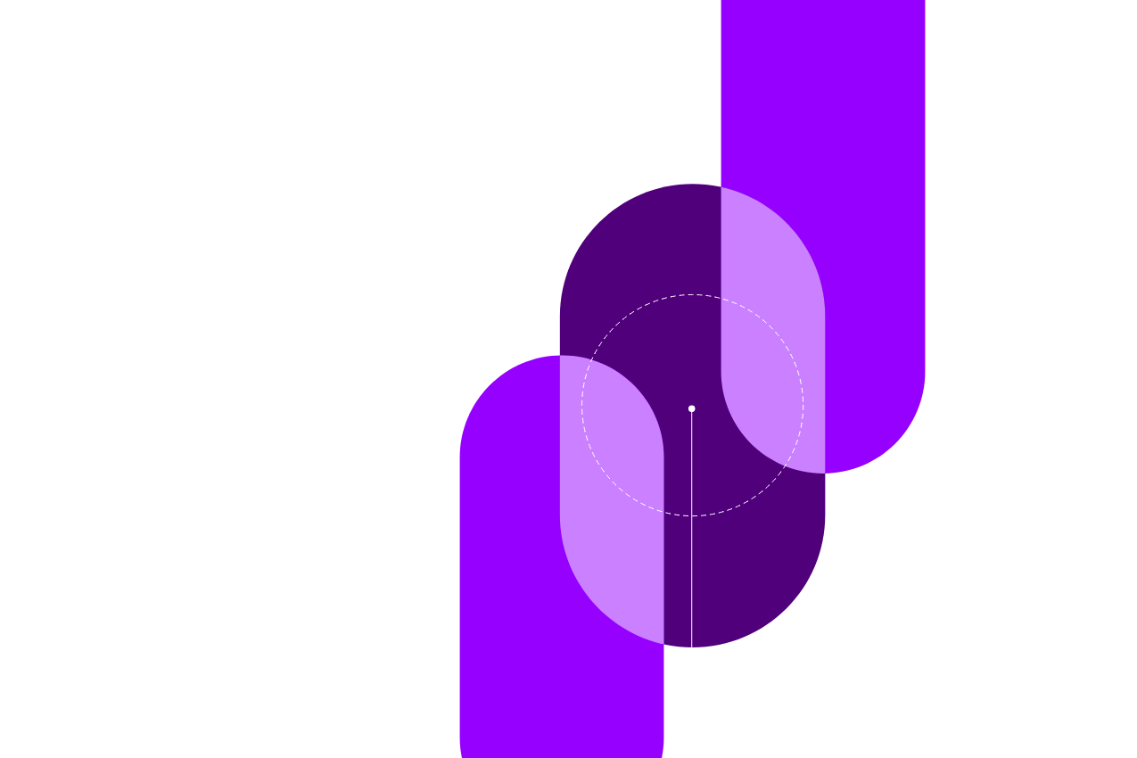 illustrazione astratta con elementi viola