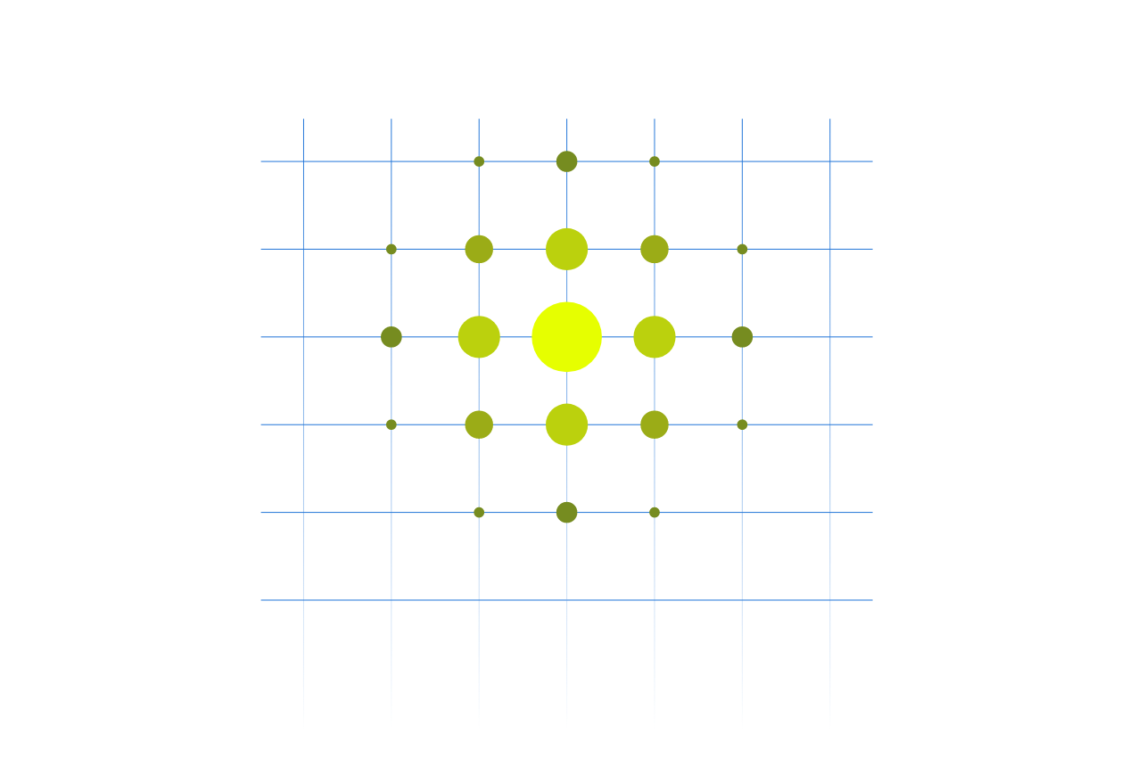 illustrazione astratta con elementi di colore giallo